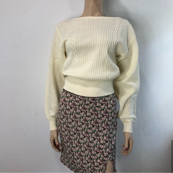 Audrey3+1 mini floral skirt elastic waist - Picture 9 of 16